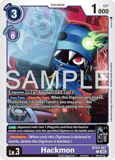 Hackmon BT24-067 U Time Stranger Digimon card
