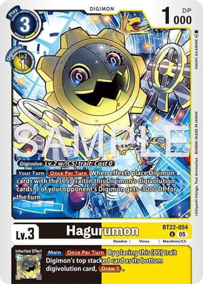 Hagurumon BT22-054 U Cyber Eden Digimon card