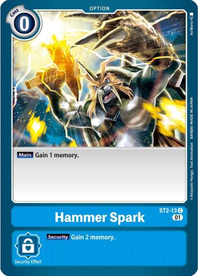 Hammer Spark Alternate Art ST2-13 C Starter Deck 08: Ulforce Veedramon Digimon card