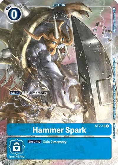 Hammer Spark - ST2-13 (Tamer's Evolution Box) ST2-13 C Starter Deck 02: Cocytus Blue Digimon card