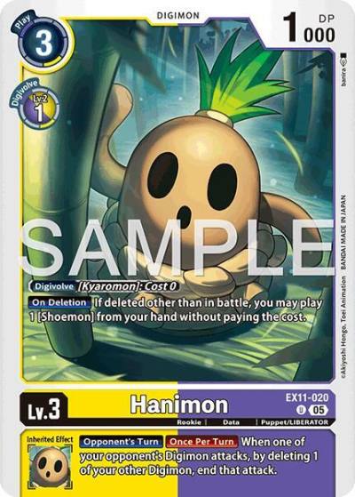 Hanimon EX11-020 U Dawn of Liberator Digimon card