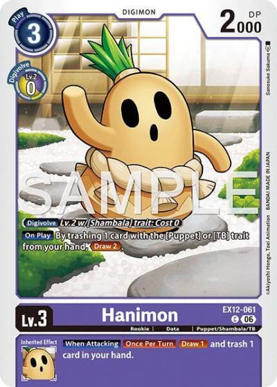 Hanimon EX12-061 C Digital World Shambala Digimon card