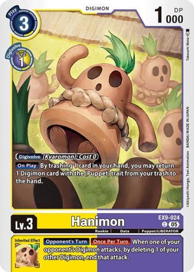 Hanimon EX9-024 C Versus Monsters Digimon card
