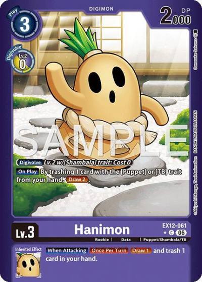 Hanimon Limited Foil EX12-061 C Digital World Shambala Digimon card