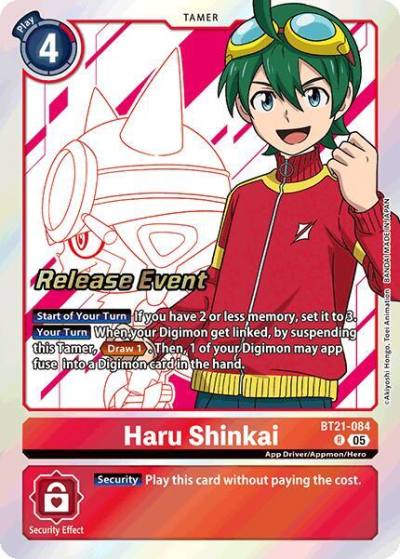 Haru Shinkai BT21-084 R World Convergence Release Event Cards Digimon card