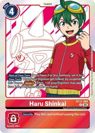 Haru Shinkai BT21-084 R World Convergence Digimon card