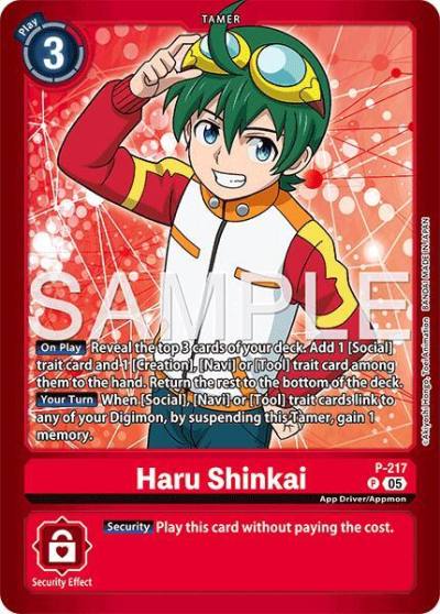 Haru Shinkai P-217 P Limited Card Pack -Final Crest- Digimon card