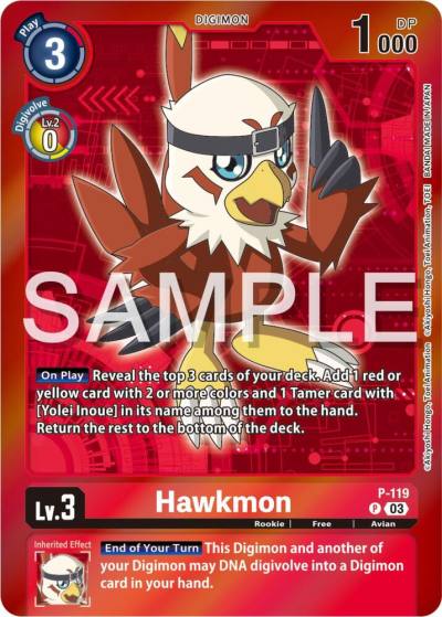 Hawkmon Digimon Adventure Box 2024 P-119 P Digimon Promotion Cards Digimon card