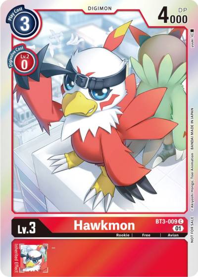 Hawkmon ST 11 Special Entry Pack BT3-009 C Release Special Booster 1.0 Digimon card