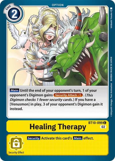 Healing Therapy BT10-099 C Xros Encounter Digimon card