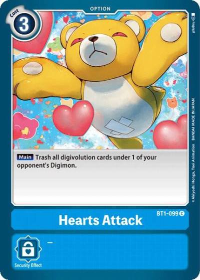 Hearts Attack BT1-099 C Release Special Booster 1.0 Digimon card