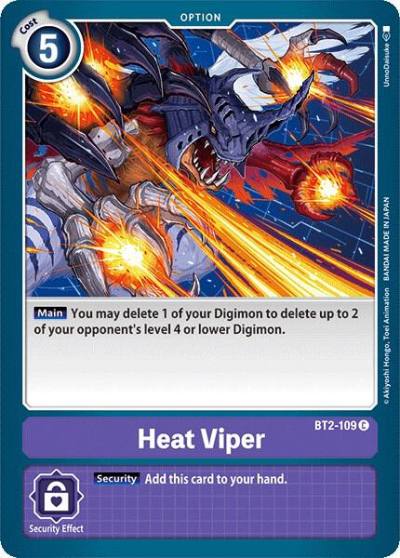 Heat Viper BT2-109 C Release Special Booster 1.0 Digimon card