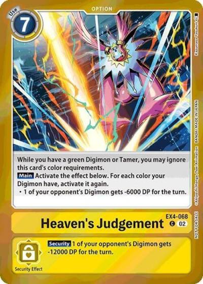 Heavens Judgement Event Pack 7 EX4-068 C Alternative Being Booster Digimon card