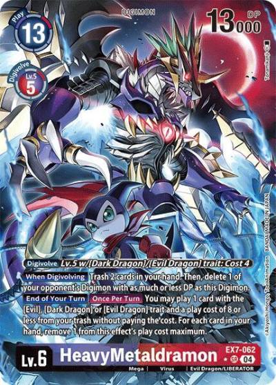 HeavyMetaldramon Alternate Art EX7-062 SR Digimon LIBERATOR Digimon card