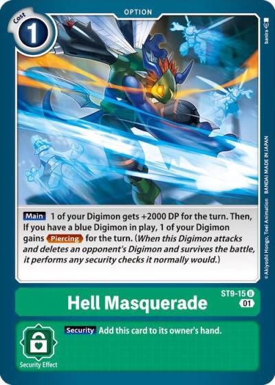 Hell Masquerade ST9-15 U Starter Deck 09: Ultimate Ancient Dragon Digimon card