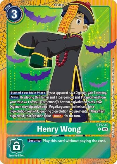 Henry Wong Halloween Event 2024 ST17-10 R Starter Deck 17: Double Typhoon Advanced Deck Set Digimon card