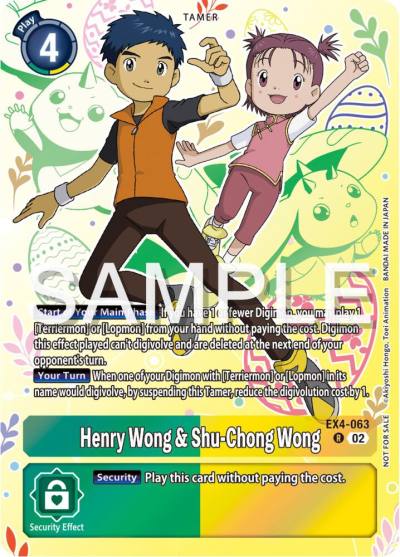Henry Wong and Shu Chong Wong Spring Break Event 2024 EX4-063 R Alternative Being Booster Digimon card