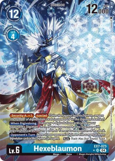 Hexeblaumon Alternate Art EX7-023 SR Digimon LIBERATOR Digimon card