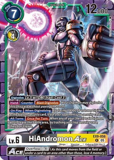 HiAndromon ACE EX9-056 R Versus Monsters Digimon card