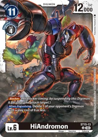 HiAndromon ST15-13 U Starter Deck 15: Dragon of Courage Digimon card
