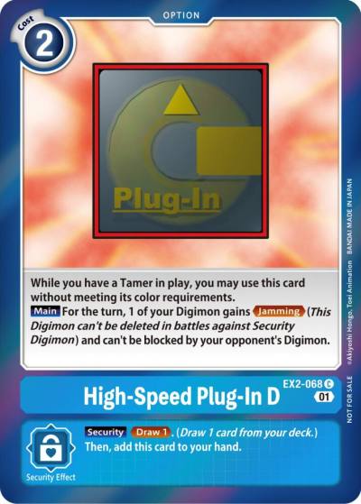 High Speed Plug In D Event Pack 4 EX2-068 C Digital Hazard Digimon card