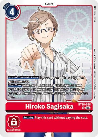 Hiroko Sagisaka BT26-088 R Timeless Bonds Digimon card