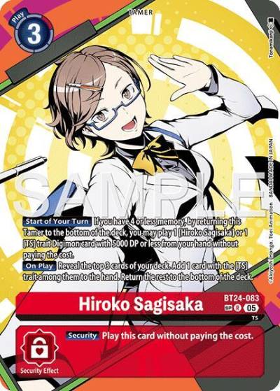 Hiroko Sagisaka SP BT24-083 R Time Stranger Digimon card