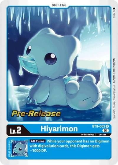 Hiyarimon BT8-002 U New Awakening Pre-Release Cards Digimon card