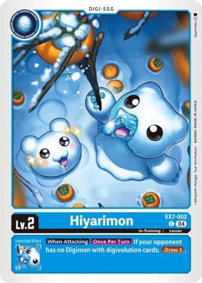 Hiyarimon EX7-002 C Digimon LIBERATOR Digimon card