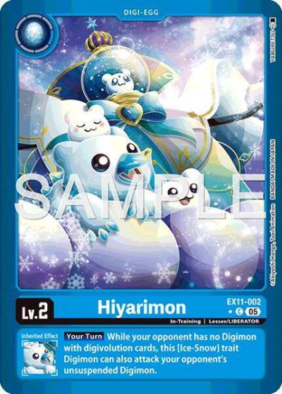 Hiyarimon Limited Foil EX11-002 C Dawn of Liberator Digimon card