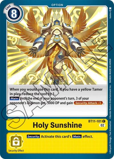 Holy Sunshine Foil BT11-101 C Dimensional Phase Digimon card