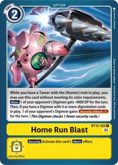Home Run Blast BT12-103 C Across Time Digimon card