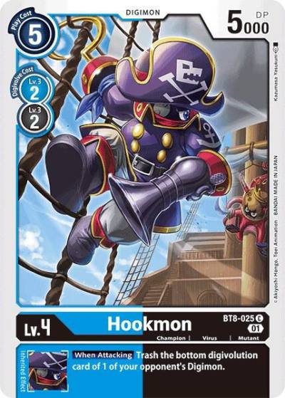 Hookmon BT8-025 C New Awakening Digimon card