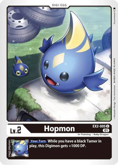 Hopmon EX2-005 U Digital Hazard Digimon card