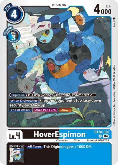 HoverEspimon BT20-050 C Release Special Booster 2.5 Digimon card