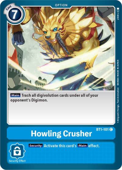 Howling Crusher BT1-101 C Release Special Booster 1.0 Digimon card
