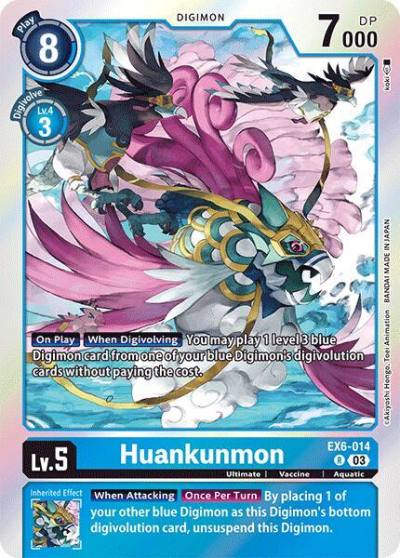 Huankunmon EX6-014 R Infernal Ascension Digimon card
