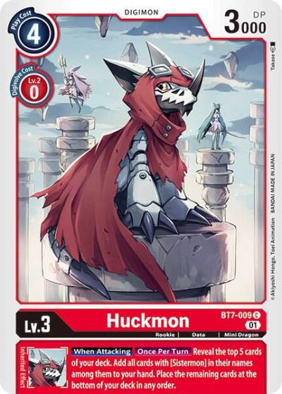 Huckmon BT7-009 C Next Adventure Digimon card