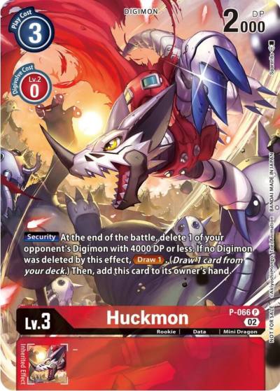 Huckmon Official Tournament Pack Vol10 P-066 P Digimon Promotion Cards Digimon card
