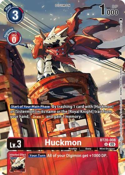 Huckmon Versus Monsters Legend Pack 2025 BT20-008 U Versus Monsters Digimon card