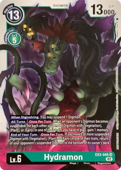 Hydramon EX3-045 SR Revision Pack Cards Digimon card