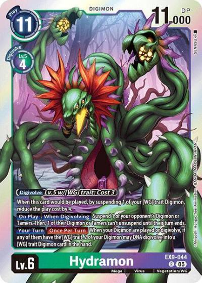 Hydramon EX9-044 R Versus Monsters Digimon card