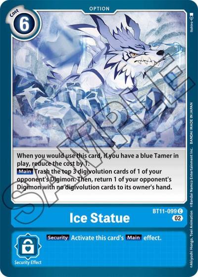 Ice Statue BT11-099 C Dimensional Phase Digimon card