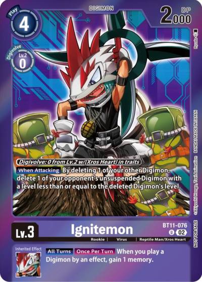 Ignitemon Event Pack 5 BT11-076 U Dimensional Phase Digimon card