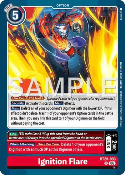 Ignition Flare BT25-093 U Dual Revolution Digimon card