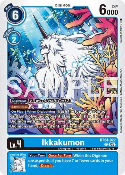 Ikkakumon BT24-022 C Time Stranger Digimon card