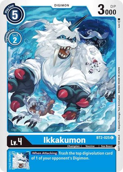Ikkakumon Official Tournament Pack Vol3 BT2-025 C Release Special Booster 1.0 Digimon card