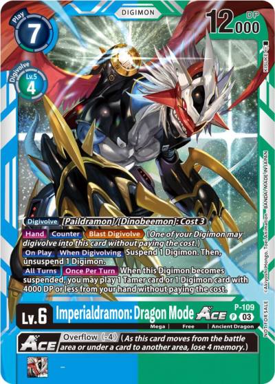 Imperialdramon Dragon Mode ACE NYCC 2023 Demo Deck P-109 P Digimon Demo Deck Exclusive Cards Digimon card