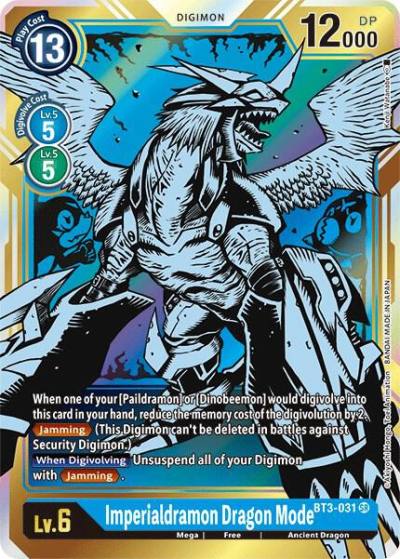 Imperialdramon Dragon Mode Alternate Art BT3-031 SR Release Special Booster 1.5 Digimon card