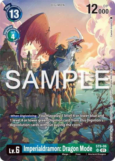 Imperialdramon Dragon Mode Digimon Illustration Competition Pack 2023 ST9-06 SR Starter Deck 09: Ultimate Ancient Dragon Digimon card